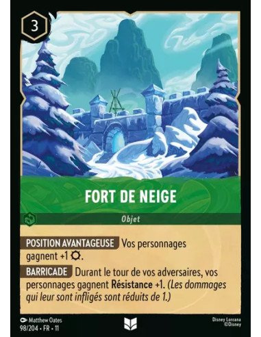 S11 - 098/204 : Fort de neige | Cartes à l'unité Lorcana