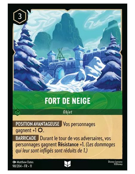S11 - 098/204 : Fort de neige | Cartes à l'unité Lorcana