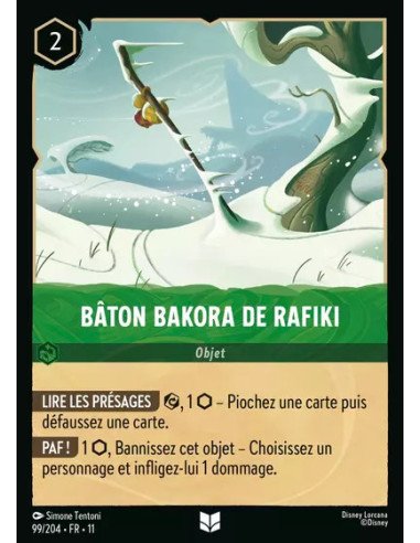 S11 - 099/204 : Bâton bakora de Rafiki | Cartes à l'unité Lorcana