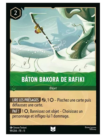 S11 - 099/204 : Bâton bakora de Rafiki | Cartes à l'unité Lorcana