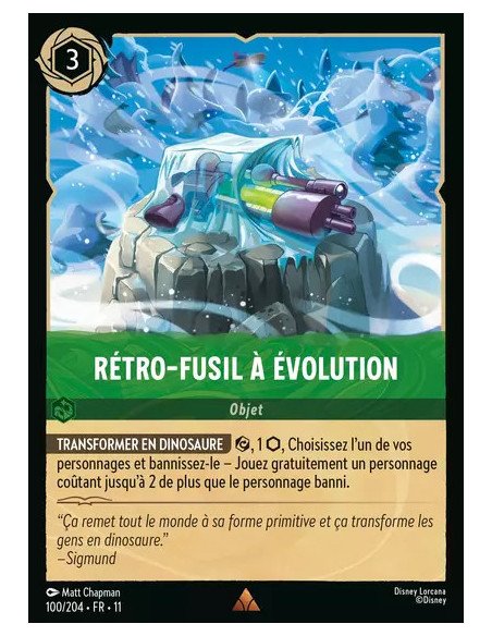 S11 - 100/204 : Rétro-fusil à évolution | Cartes à l'unité Lorcana