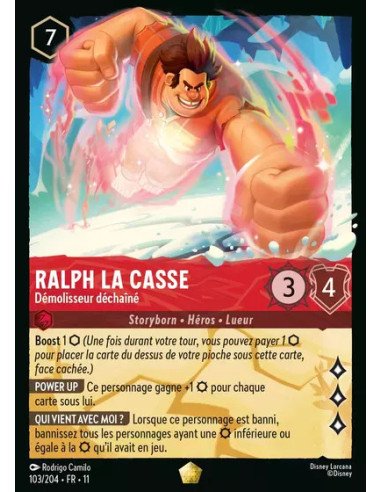 S11 - 103/204 : Ralph la Casse - Démolisseur déchaîné | Cartes à l'unité Lorcana