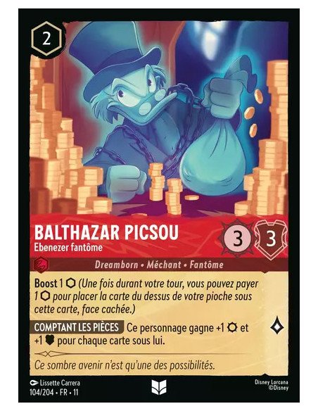 S11 - 104/204 : Balthazar Picsou - Ebenezer fantôme | Cartes à l'unité Lorcana