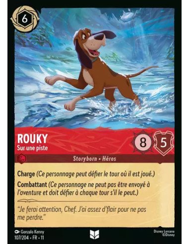 S11 - 107/204 : Rouky - Sur une piste | Cartes à l'unité Lorcana