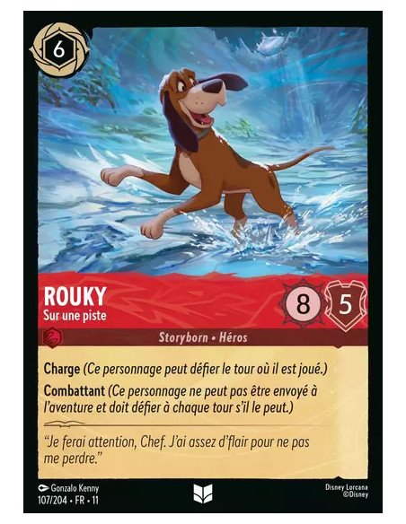 S11 - 107/204 : Rouky - Sur une piste | Cartes à l'unité Lorcana