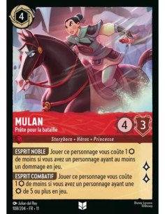 S11 - 108/204 : Mulan - Prête pour la bataille | Cartes à l'unité Lorcana