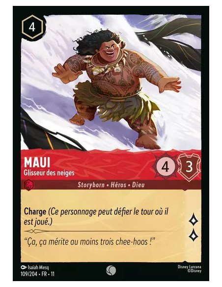 S11 - 109/204 : Maui - Glisseur des neiges | Cartes à l'unité Lorcana