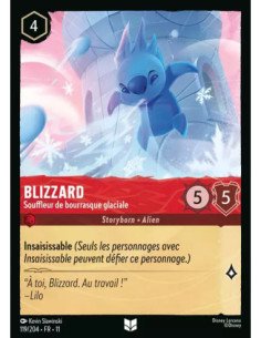 S11 - 119/204 : Blizzard - Souffleur de bourrasque glaciale | Cartes à l'unité Lorcana