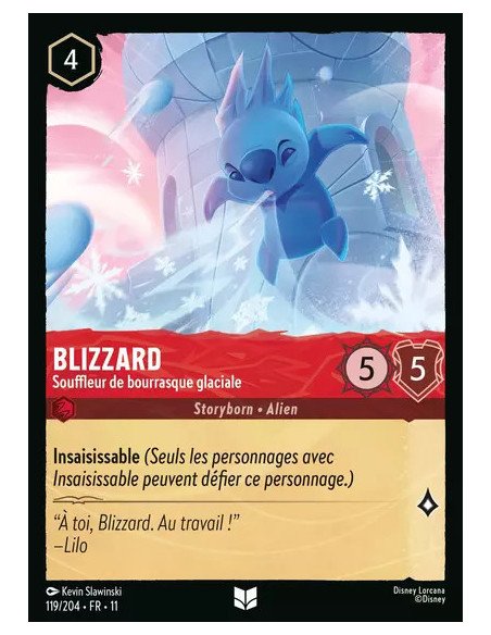 S11 - 119/204 : Blizzard - Souffleur de bourrasque glaciale | Cartes à l'unité Lorcana