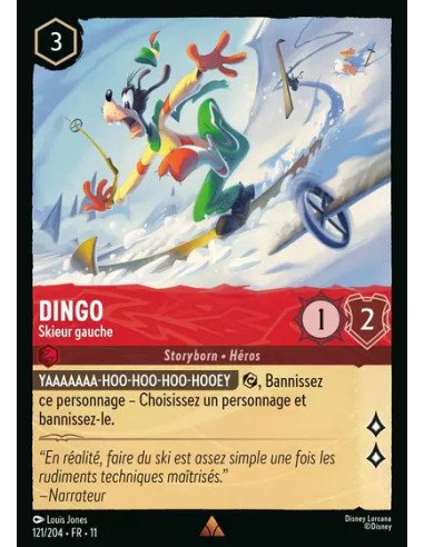 S11 - 121/204 : Dingo - Skieur gauche | Cartes à l'unité Lorcana