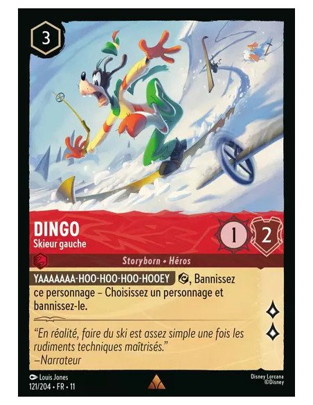 S11 - 121/204 : Dingo - Skieur gauche | Cartes à l'unité Lorcana