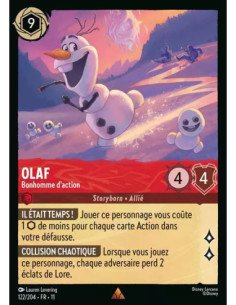 S11 - 122/204 : Olaf - Bonhomme d'action | Cartes à l'unité Lorcana