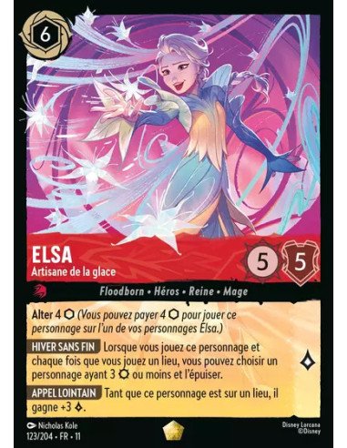 S11 - 123/204 : Elsa - Artisane de la glace | Cartes à l'unité Lorcana