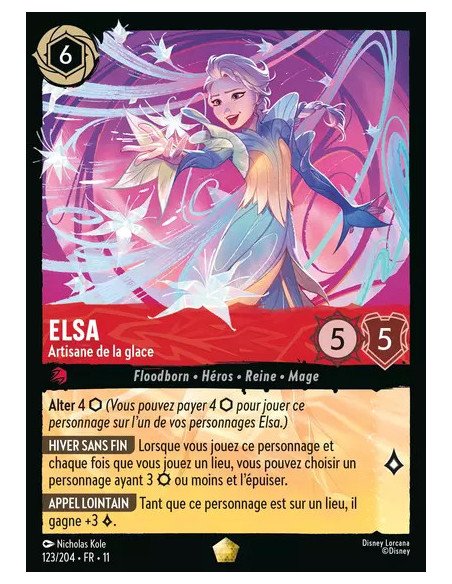 S11 - 123/204 : Elsa - Artisane de la glace | Cartes à l'unité Lorcana
