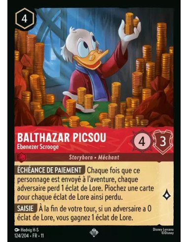 S11 - 124/204 : Balthazar Picsou - Ebenezer Scrooge | Cartes à l'unité Lorcana
