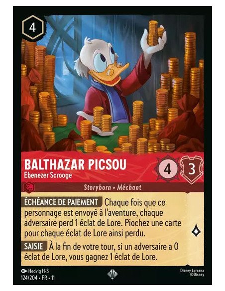 S11 - 124/204 : Balthazar Picsou - Ebenezer Scrooge | Cartes à l'unité Lorcana