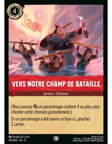 S11 - 129/204 : Vers notre champ de bataille | Cartes à l'unité Lorcana