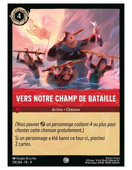S11 - 129/204 : Vers notre champ de bataille | Cartes à l'unité Lorcana