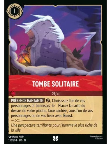 S11 - 132/204 : Tombe solitaire | Cartes à l'unité Lorcana