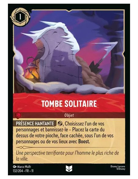 S11 - 132/204 : Tombe solitaire | Cartes à l'unité Lorcana