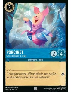 S11 - 139/204 : Porcinet - Émerveillé par la neige | Cartes à l'unité Lorcana