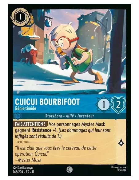 S11 - 143/204 : Cuicui Bourbifoot - Génie timide | Cartes à l'unité Lorcana