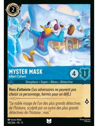 S11 - 145/204 : Myster Mask - Albert Colvert | Cartes à l'unité Lorcana
