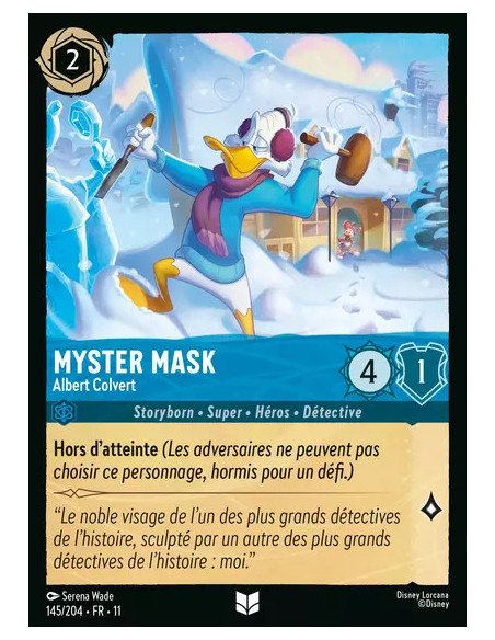 S11 - 145/204 : Myster Mask - Albert Colvert | Cartes à l'unité Lorcana