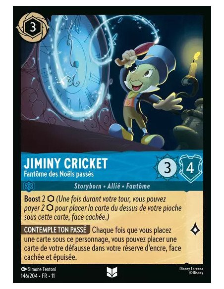 S11 - 146/204 : Jiminy Cricket - Fantôme des Noëls passés | Cartes à l'unité Lorcana