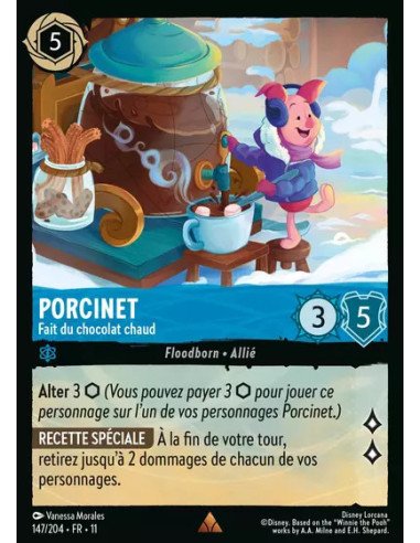 S11 - 147/204 : Porcinet - Fait du chocolat chaud | Cartes à l'unité Lorcana