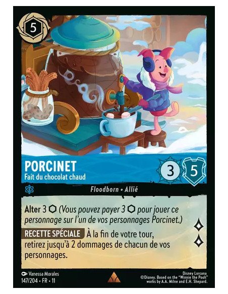 S11 - 147/204 : Porcinet - Fait du chocolat chaud | Cartes à l'unité Lorcana