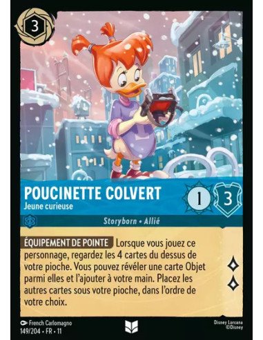 S11 - 149/204 : Poucinette Colvert - Jeune curieuse | Cartes à l'unité Lorcana