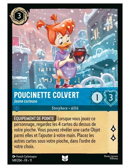 S11 - 149/204 : Poucinette Colvert - Jeune curieuse | Cartes à l'unité Lorcana