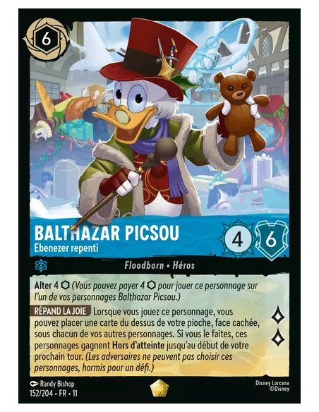 S11 - 152/204 : Balthazar Picsou - Ebenezer repenti | Cartes à l'unité Lorcana