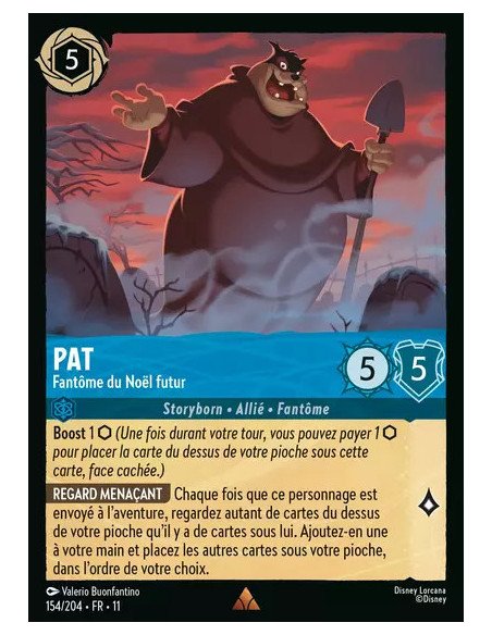 S11 - 154/204 : Pat - Fantôme du Noël futur | Cartes à l'unité Lorcana