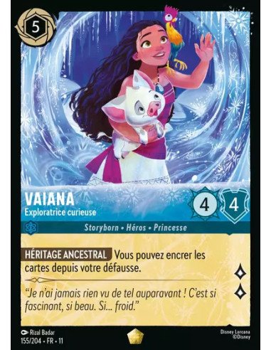 S11 - 155/204 : Vaiana - Exploratrice curieuse | Cartes à l'unité Lorcana