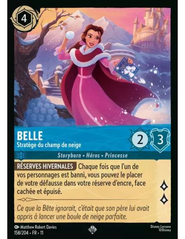 S11 - 158/204 : Belle - Stratège du champ de neige | Cartes à l'unité Lorcana