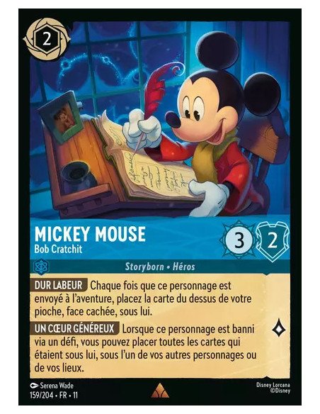 S11 - 159/204 : Mickey Mouse - Bob Cratchit | Cartes à l'unité Lorcana