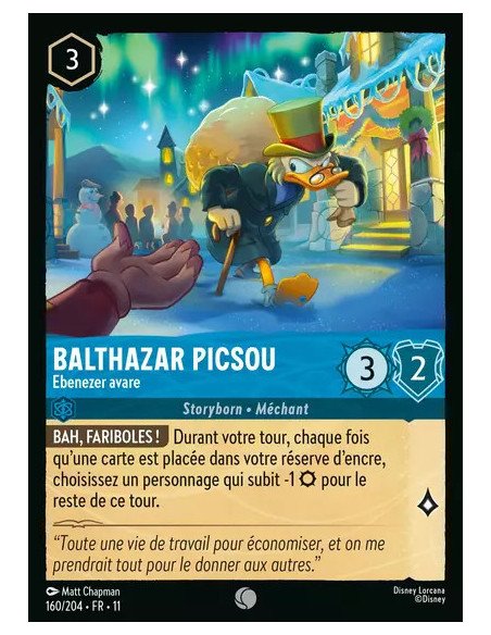 S11 - 160/204 : Balthazar Picsou - Ebenezer avare | Cartes à l'unité Lorcana