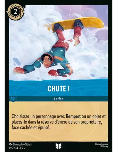 S11 - 165/204 : Chute ! | Cartes à l'unité Lorcana