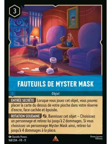 S11 - 168/204 : Fauteuils de Myster Mask | Cartes à l'unité Lorcana