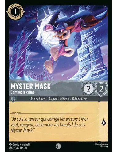 S11 - 174/204 : Myster Mask - Combat le crime | Cartes à l'unité Lorcana