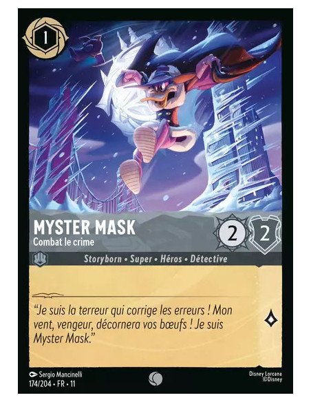 S11 - 174/204 : Myster Mask - Combat le crime | Cartes à l'unité Lorcana