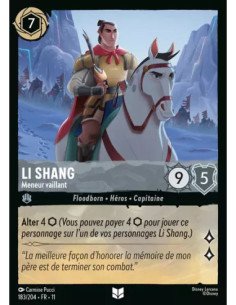 S11 - 183/204 : Li Shang - Meneur vaillant | Cartes à l'unité Lorcana