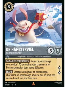 S11 - 186/204 : Dr Hämsterviel - Infâme scientifique | Cartes à l'unité Lorcana