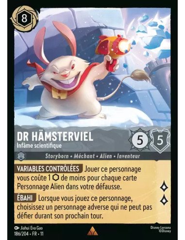 S11 - 186/204 : Dr Hämsterviel - Infâme scientifique | Cartes à l'unité Lorcana