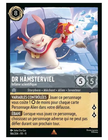 S11 - 186/204 : Dr Hämsterviel - Infâme scientifique | Cartes à l'unité Lorcana