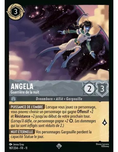 S11 - 187/204 : Angela - Guerrière de la nuit | Cartes à l'unité Lorcana