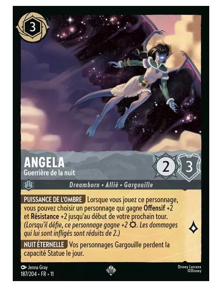 S11 - 187/204 : Angela - Guerrière de la nuit | Cartes à l'unité Lorcana