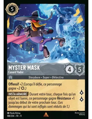 S11 - 188/204 : Myster Mask - Canard Vador | Cartes à l'unité Lorcana